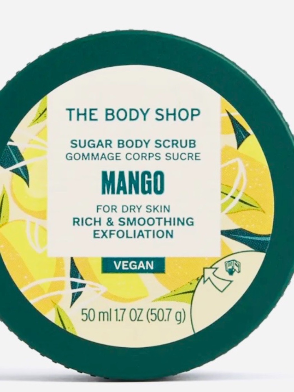 (3/30$) THE BODY SHOP SUGAR BODY SCRUB MANGO